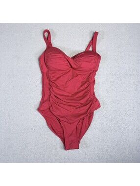 NIP TUCK SWIM Red Multifit Cup One Piece Swimsuit Women's Size 6 UK 10